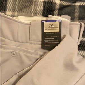 Mizuno Adult Medium Hemmed Bottom Baseball pants